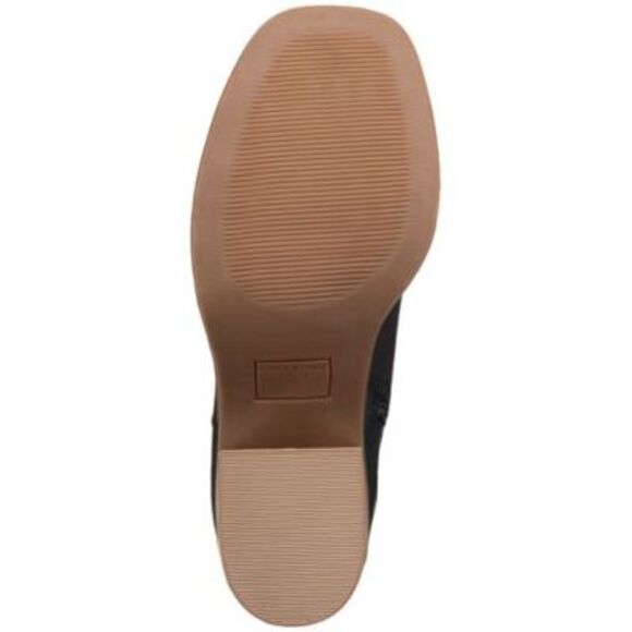 SUN STONE Womens Black Aiimee Round Toe Block Heel Zip-Up Riding Boot 7.5 M - Picture 4 of 4